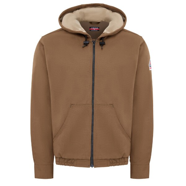 Bulwark FR Hooded Jacket in Brown Duck in Brown